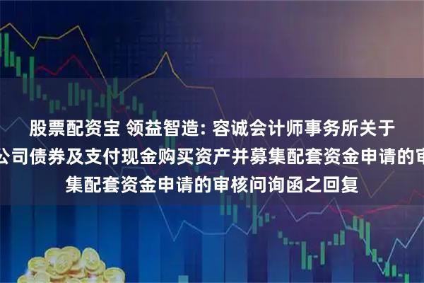 股票配资宝 领益智造: 容诚会计师事务所关于公司发行可转换公司债券及支付现金购买资产并募集配套资金申请的审核问询函之回复